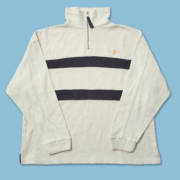 GANT 1/4 Zip Neck Pullover Q-Zip Sweater Size Extra Large - Picture 7 of 7